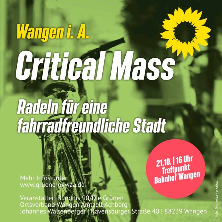 Fahrraddemo Critical Mass am 21.10.22